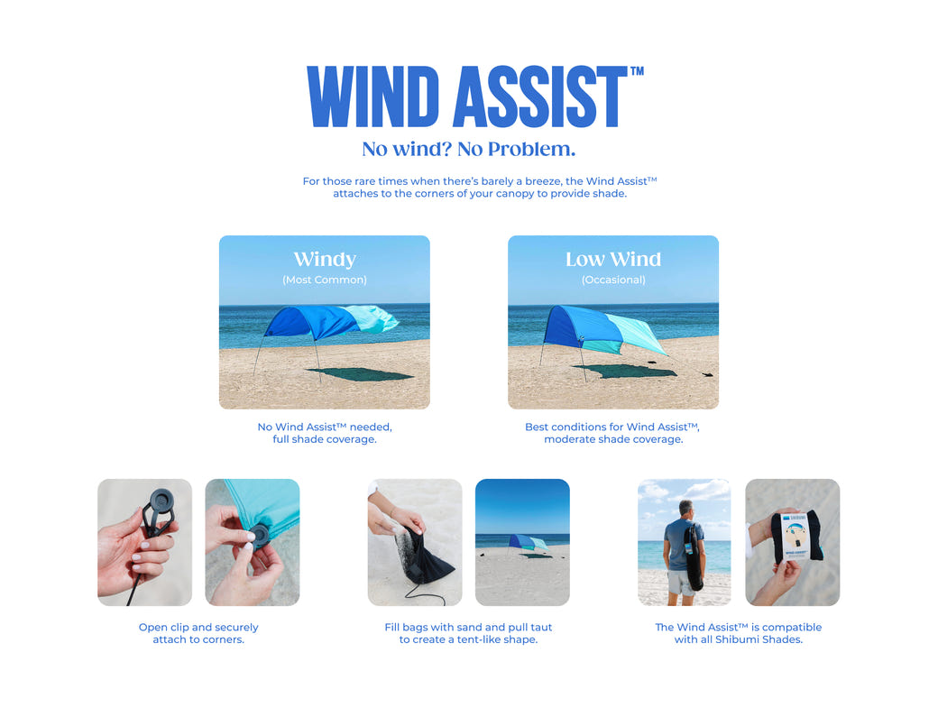 Shibumi Shade with Wind Assist