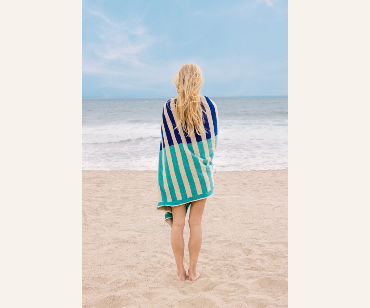 Light Blue Summer Ale Beach Towel